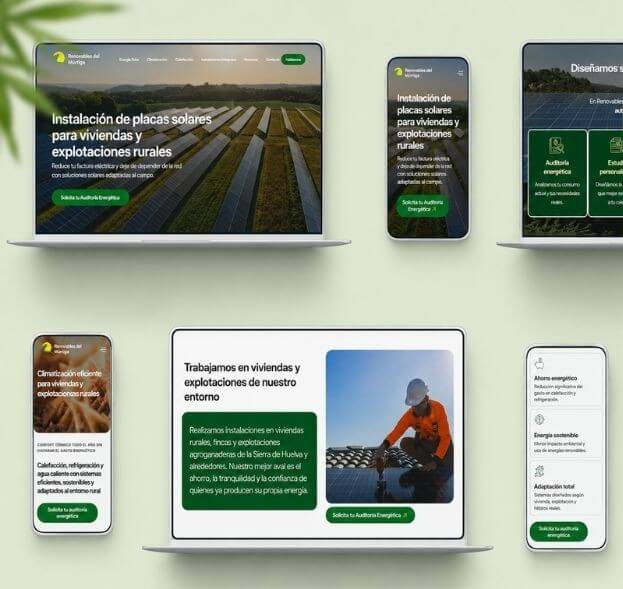 diseño web para empresa de energía solar en aracena