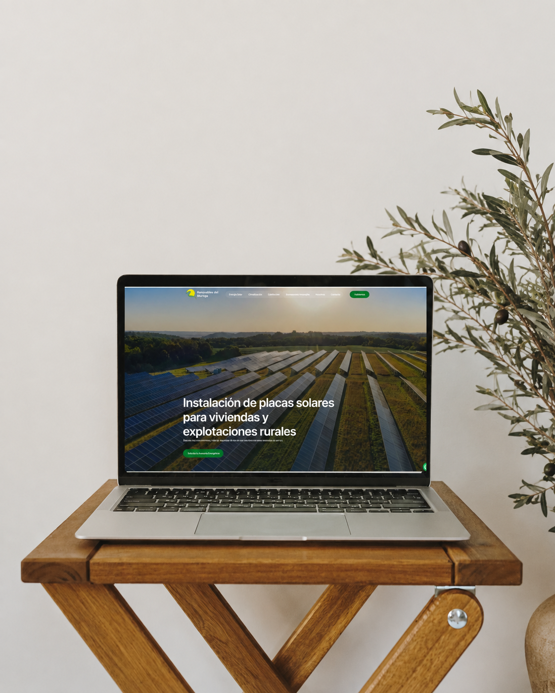 diseño web para empresa de energía renobable