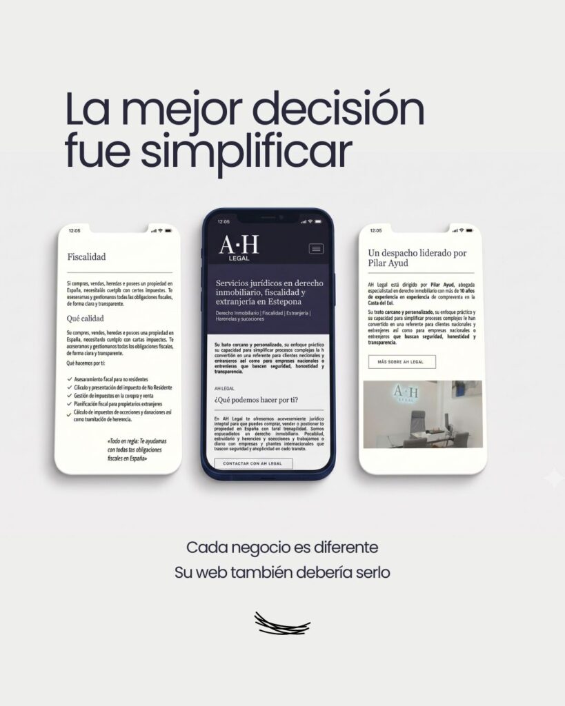 diseño web para despacho de abogados