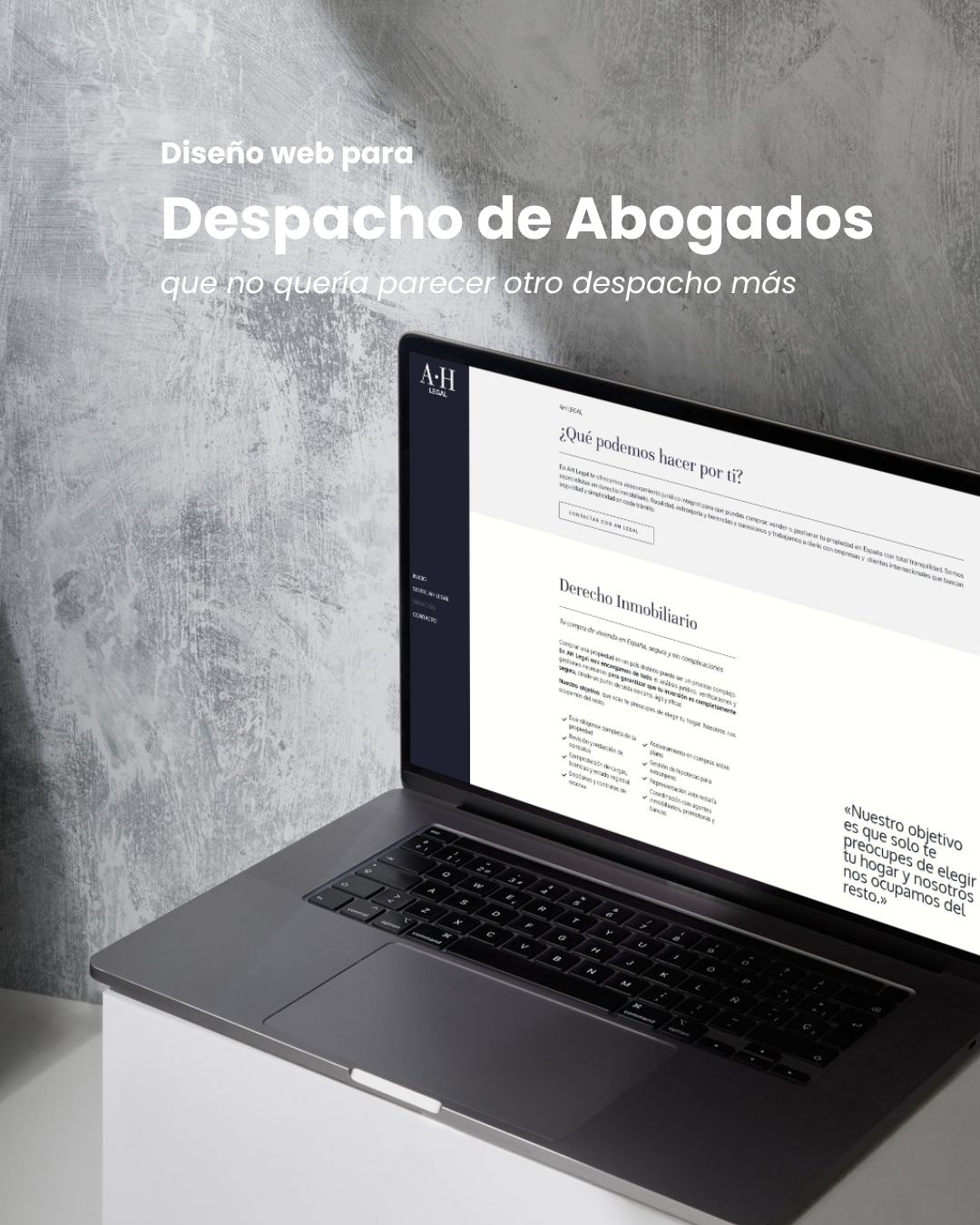 diseño web para despacho de abogados
