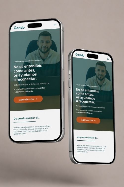 diseño web para centro de psicologia gondo