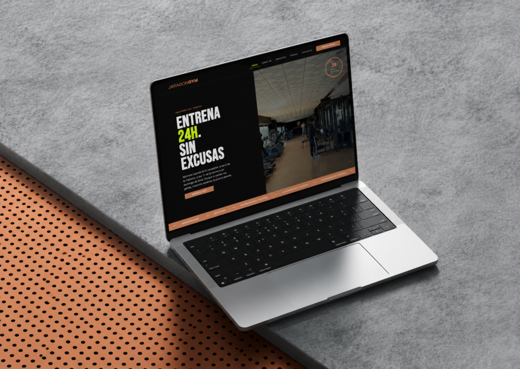 diseño responsive para web de gimanasio en valverde del camino
